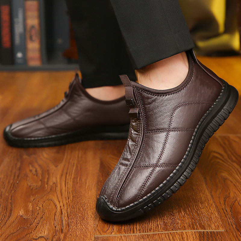 Herren Plüschgefütterte Rutschfeste Wanderschuhe