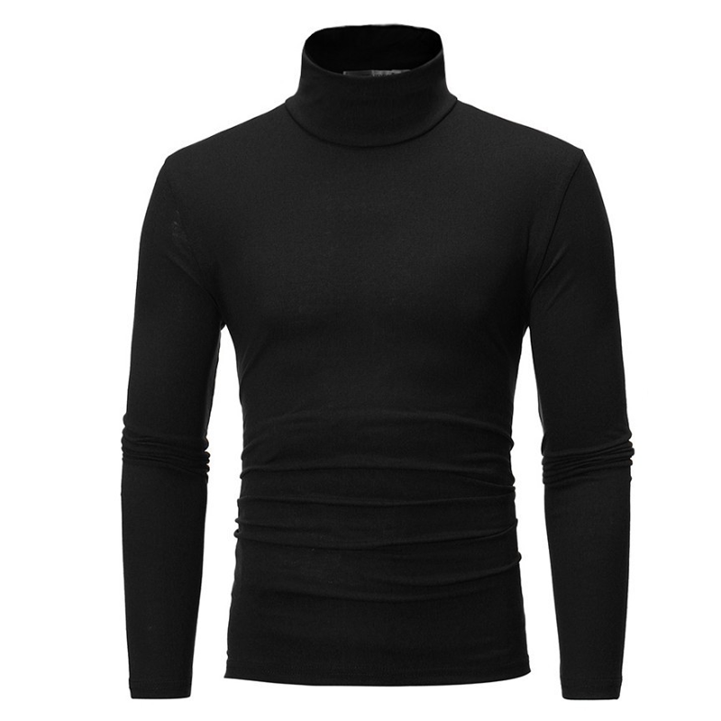 Herren Slim Fit Rollkragen Top