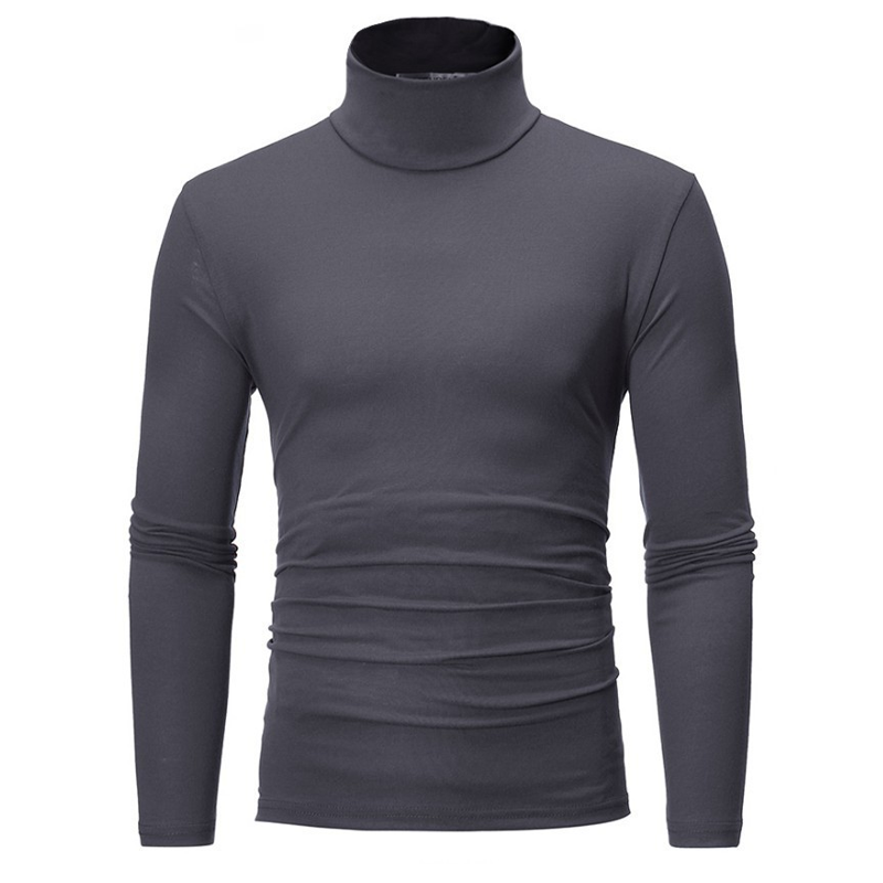 Herren Slim Fit Rollkragen Top