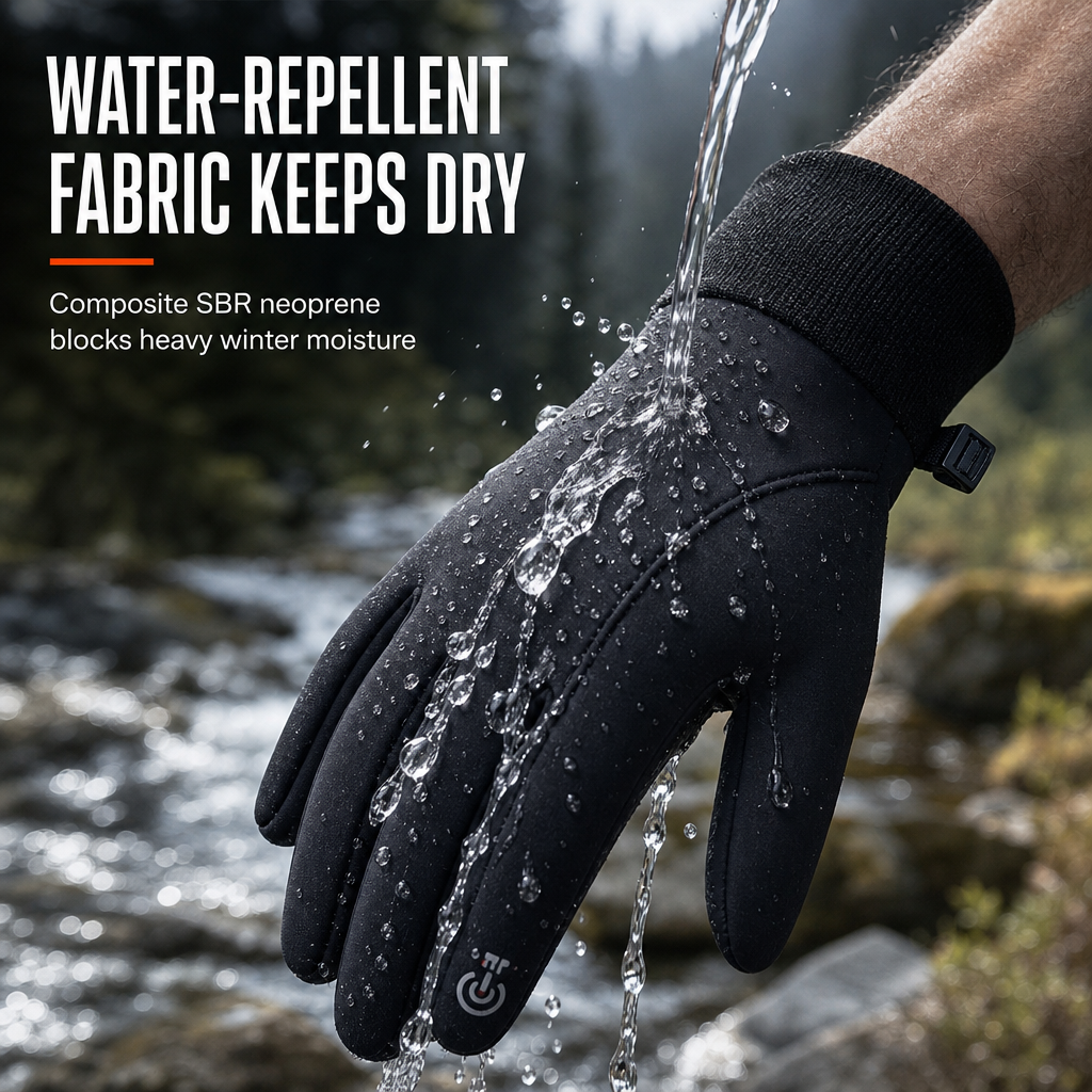 Wasserdichte Winter-Fahrradhandschuhe für Damen und Herren