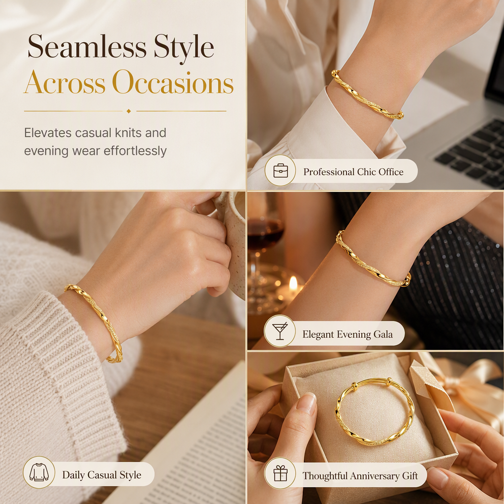 Eleganter Möbiusschleifen-Schmuck – Minimalistisches Mode-Geschenk für Damen