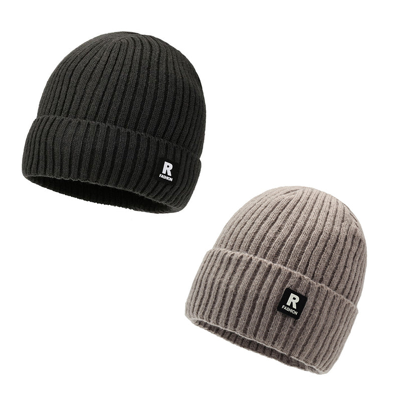 Herren Slouchy Strick Warme Schädelmütze