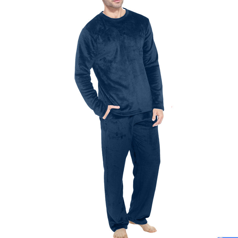 Bequemes Thermisches Samt-Pyjama-Set für Herren