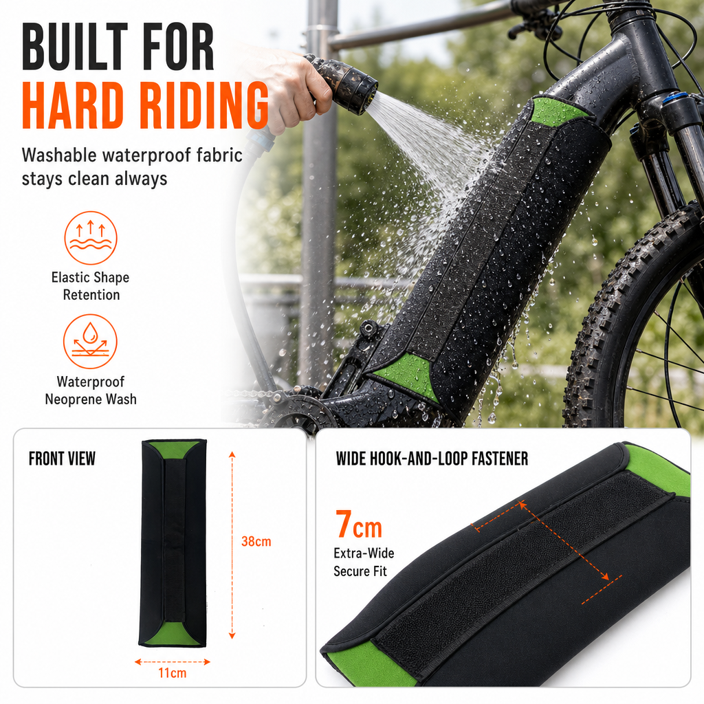 Abdeckung für Lithiumbatterie für E-Bike, wasserdicht, staubdicht und kältebeständig, Schutzhülle für E-Bike-Rahmen, Neopren