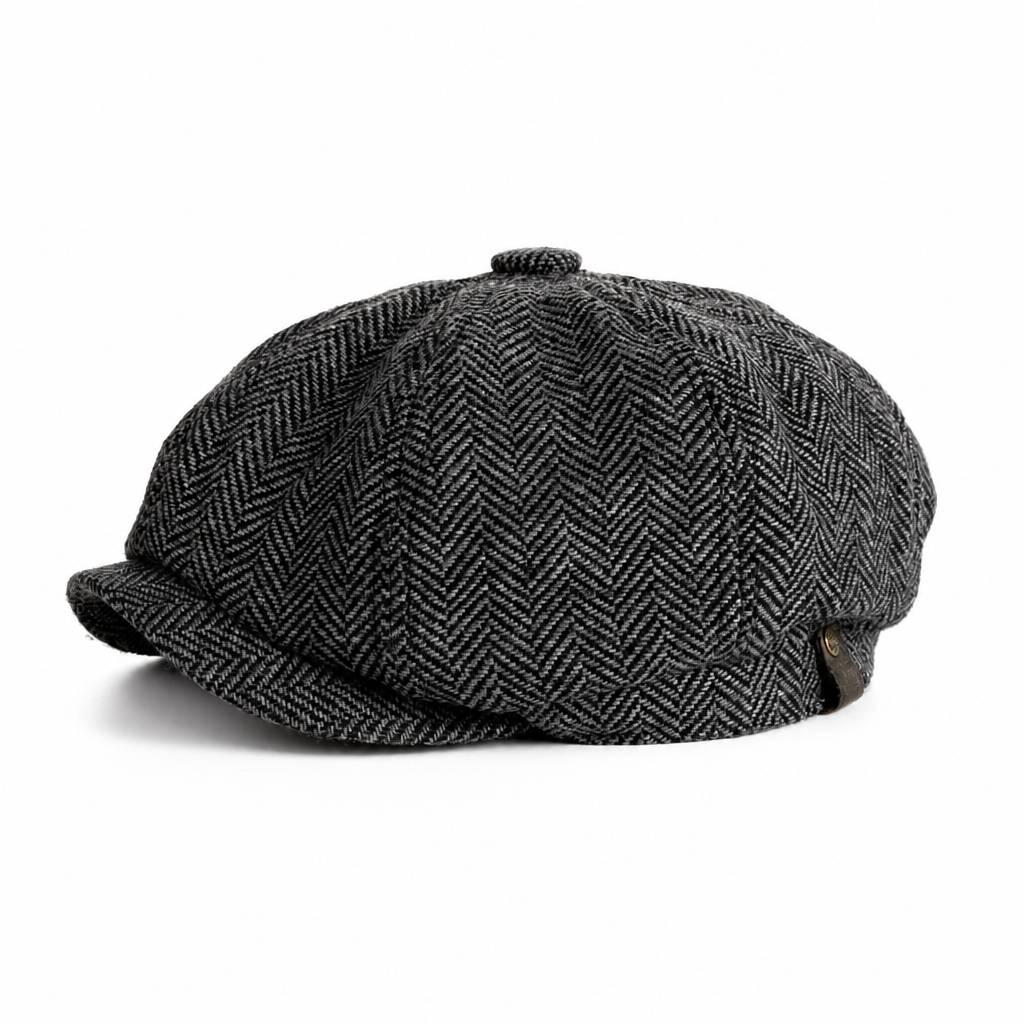Vintage Newsboy Cap im britischen Stil für Männer und Frauen Klassische lässige flache achteckige Baskenmütze