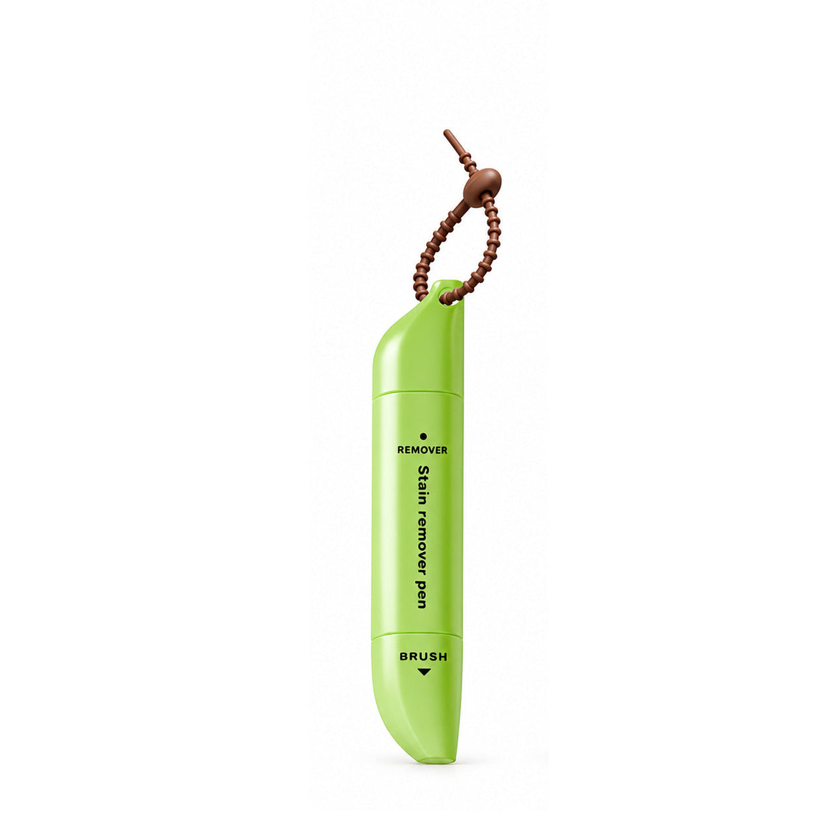 Tragbarer doppelköpfiger Fleckenentferner-Stift – Rollerball & Bürste, wasserfrei, für Make-up/Fett/Kaffee/Wein, 15 ml, gelb oder grün