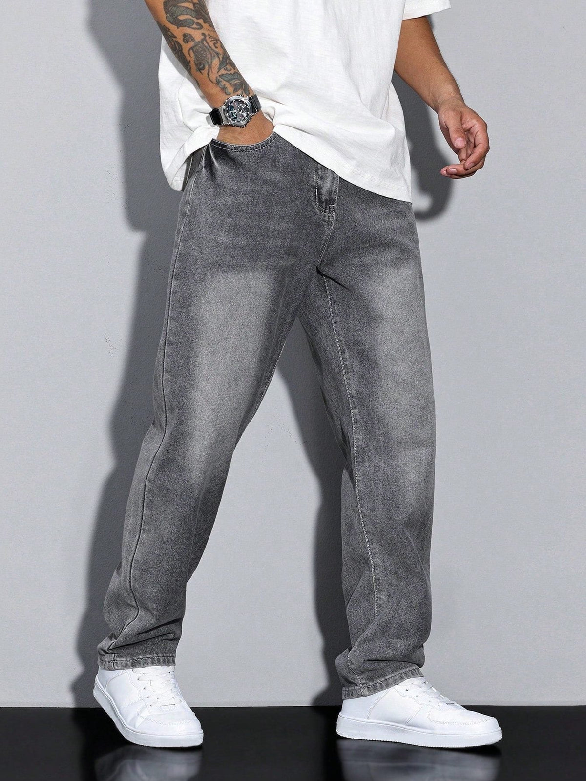 Herren Jeans Gerades Bein – Straight Fit Denim Hose