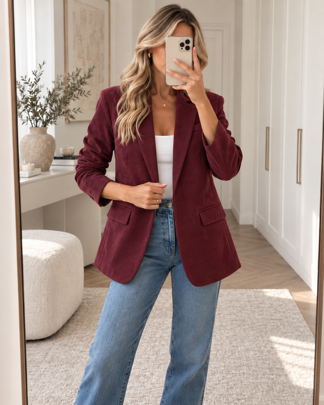 Suedine Blazer
