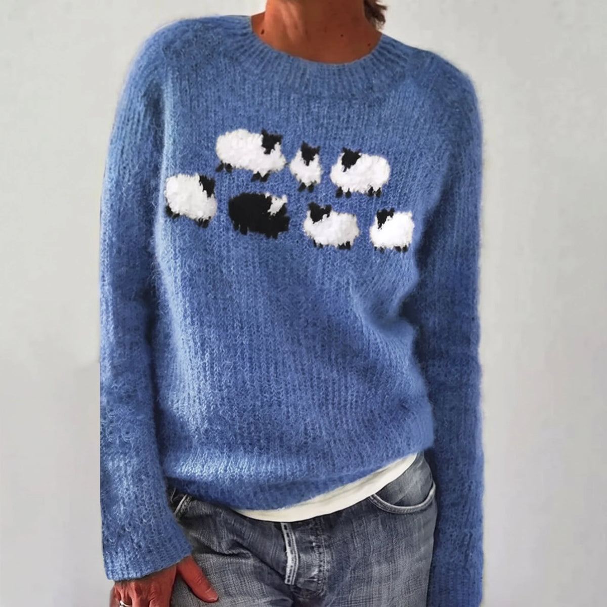 Ebba Schaf-Pullover