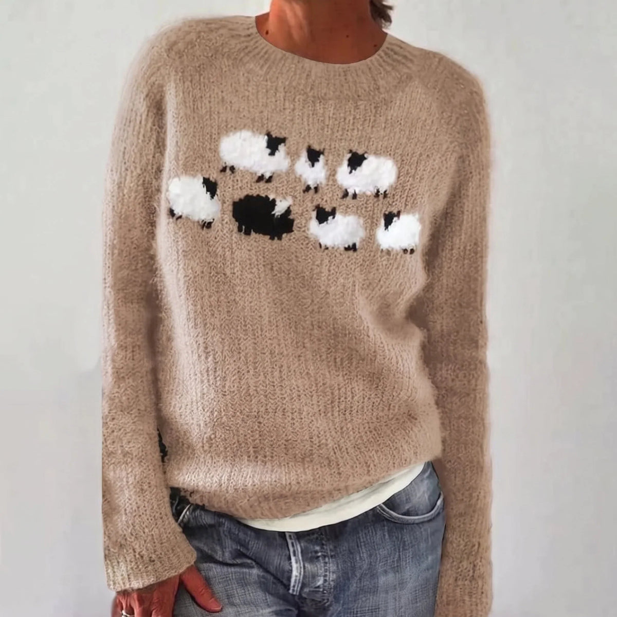 Ebba Schaf-Pullover