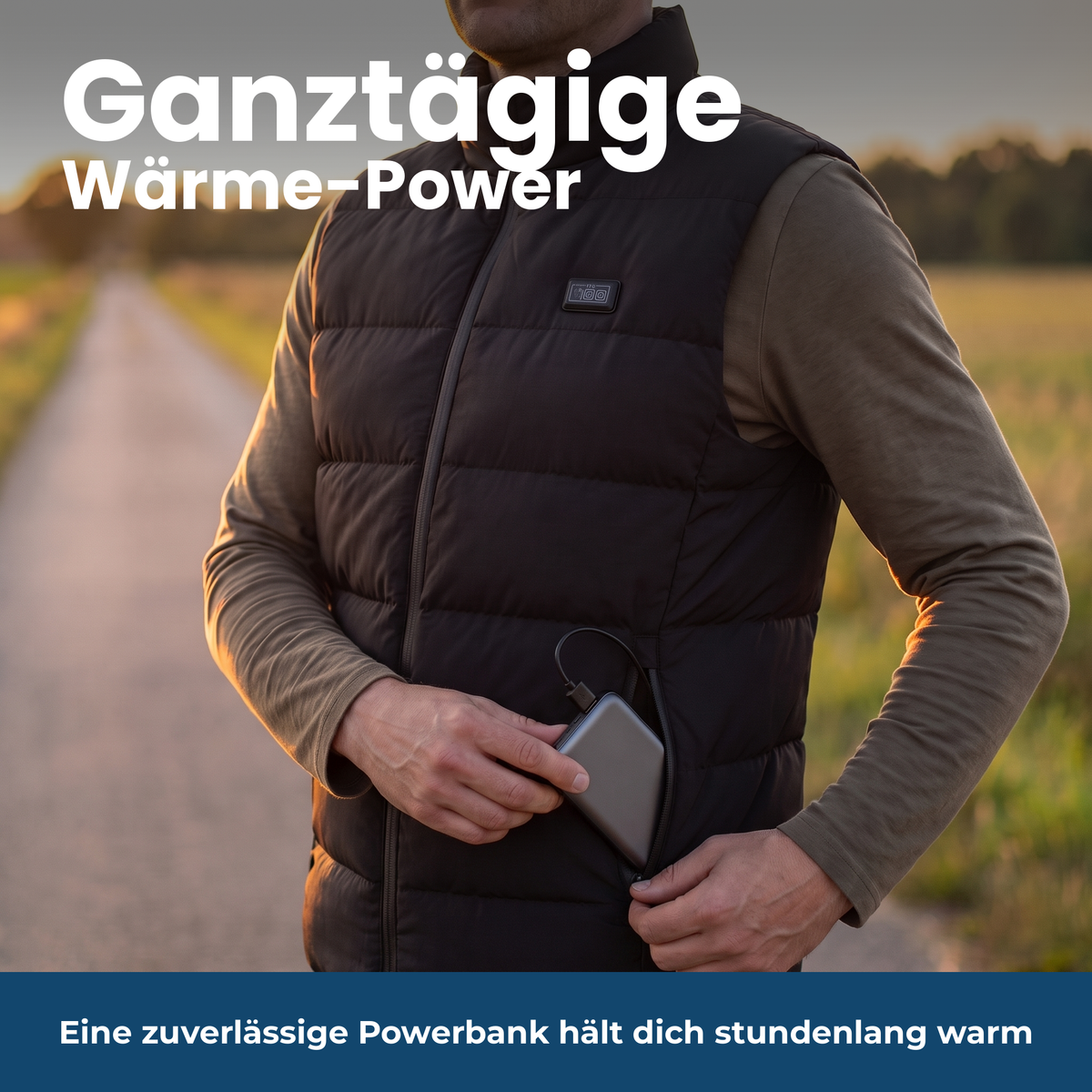 Heizweste mit 15 Heizzonen
