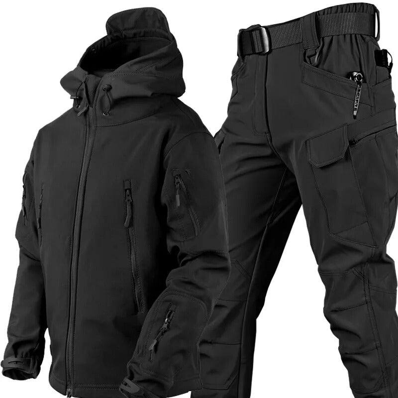 Unisex wasserdichtes und winddichtes Outdoor-Set mit Fleece-Futter