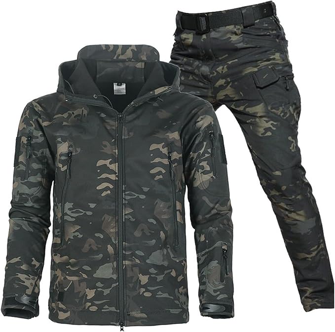 Unisex wasserdichtes und winddichtes Outdoor-Set mit Fleece-Futter