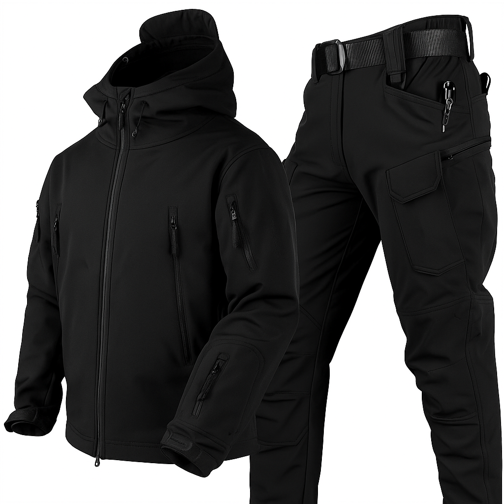 Unisex wasserdichtes und winddichtes Outdoor-Set mit Fleece-Futter