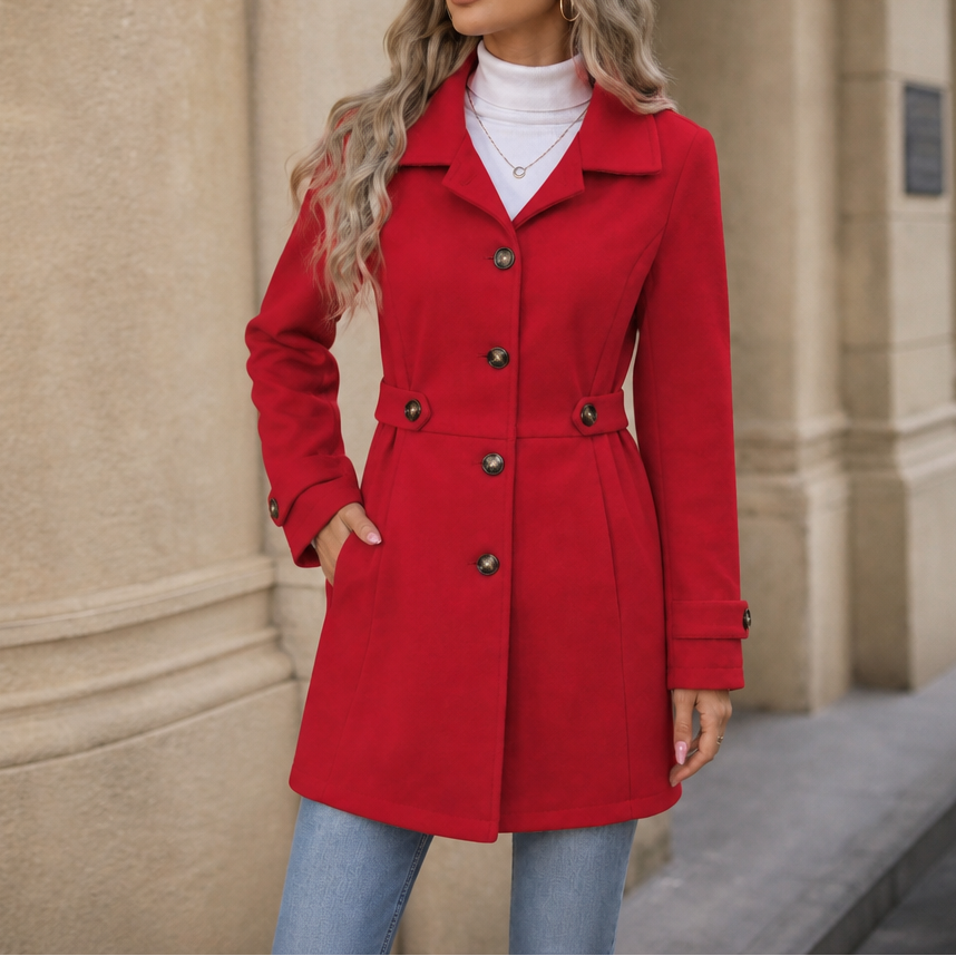 Taillierter Trenchcoat mit Gürtel