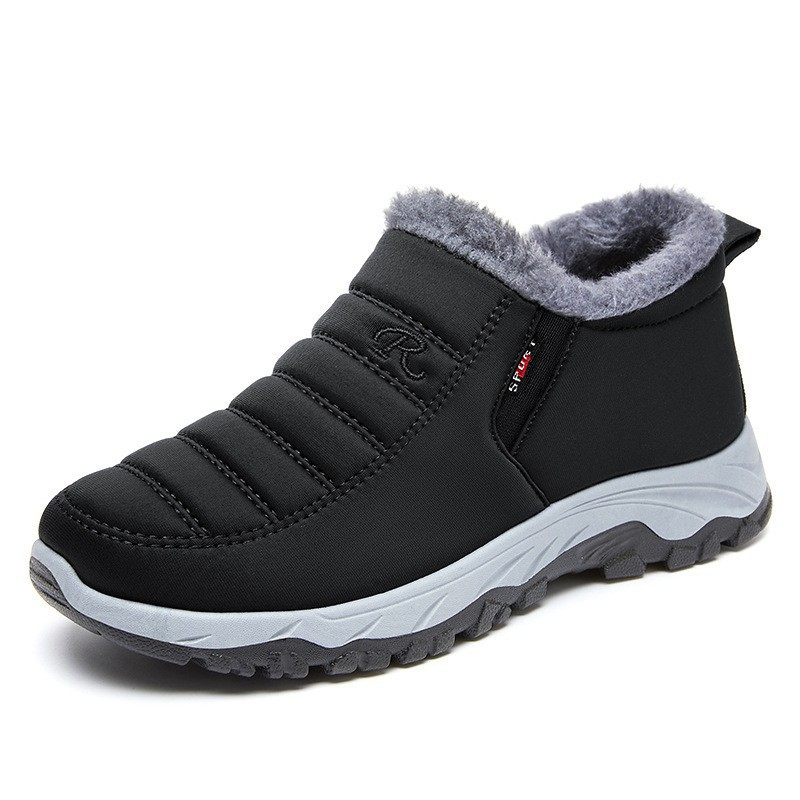 WinterBoots: Männer und Frauen Easy Slip-On Fleece gefütterte Winterstiefel