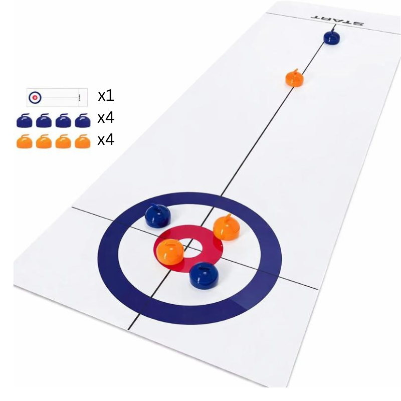 Faltbares Tisch-Curling-Spiel für Familienspaß