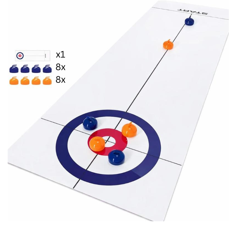 Faltbares Tisch-Curling-Spiel für Familienspaß